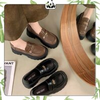 Giày Oxford Nữ Da Mềm Mại N86 Hàng Quảng Châu, Giày Lười Nữ Đế Cao Su Thời Trang Thanh Lịch