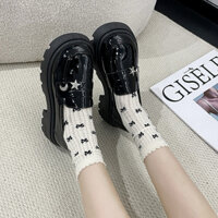 Giày oxford nữ đế cao 5cm Giày oxford giày lười nữ độn đế quai ngang siêu xinh siêu sang chảnh GD011 Giày Su Su