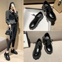 Giày oxford nữ đế cao 5cm, giày búp bê nữ lolita ULLZANG SHOES