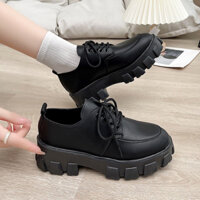 Giày oxford nữ độn đế 6cm Giày đốc giày oxford nữ phong cách ulzzang bigsize Hàn quốc GD002 Giày Su Su