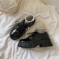 GIÀY OXFORD NỮ HOTTREND BUỘC DÂY CHẤT LIỆU DA