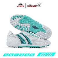 Giày Pan Vigor X Thunder TF Trắng Xanh Lá