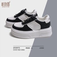 Giày panda bayatu nữ 2023 mới đầu to giày siêu lửa đế dày thoải mái thể thao giản dị giày trắng