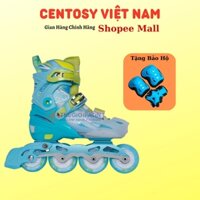 Giày Patin 8 Bánh Phát Sáng Centosy Cougar 333 Cho Trẻ Em, Patin Có Phanh, Patin Có Nút Chỉnh Size