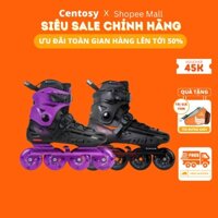 Giày Patin Người Lớn Cao Cấp [Centosy] Flying Eagle F4 Raven - Form Chắc Chắn, Bánh Chất Lượng