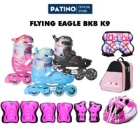 Giày patin trẻ em BKB K9 chịu lực 80kg, được đúc từ nhựa plastic, dày và thoáng khí