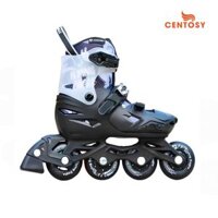 Giày Patin Trẻ Em Centosy - Flying Eagle S3 Cosmo Tặng Kèm Bảo Vệ Tay Chân Cho Bé - Màu đen - M