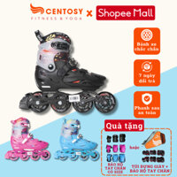 Giày Patin Trẻ Em Centosy Flying Eagle BKB K9 3 Màu Đen Hồng Xanh Có Tặng Kèm Bảo Hộ Phiên Bản Mới