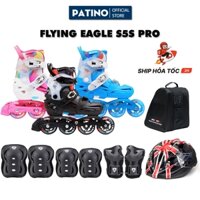 Giày patin trẻ em Flying Eagle S5S Pro chính hãng cao cấp êm chân, tăng size