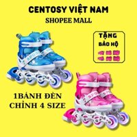 Giày Patin Trẻ Em Giá Rẻ - Centosy Papaison A1 - Bánh Đầu Phát Sáng, Form Chắc Chắn