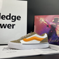 Giày phẳng Vans classic cho nữ, màu nâu/be, retro cổ điển, size 35-44