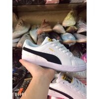 Giày puma mầu trắng vệt đen < 😍