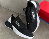 Giày Puma Running Đen Chữ Trắng