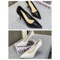 GIÀY PUMP DA LABAG BÓNG KÍNH CÔNG SỞ GÓT NHỌN TINH TẾ - G290