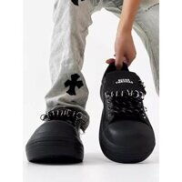 Giày Punk Dễ Thương Dễ Thương Đầu To Nữ, Giày Y2Kới Đinh Nhọn Môi, Giày Đôi Màu Đen, Giày Mickey Flip Nam, Thời Trang