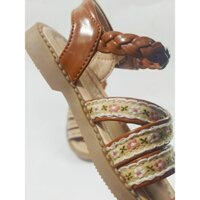 giày quai hậu hoạ tiết thổ cẩm cho bé gái size 23-27