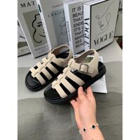 Giày Quai Hậu Nữ Bản Da Nhám Siêu Đẹp Hàng Hộp