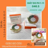 GIẤY QUỲ TÍM 004.5 - GIẤY ĐO PH 1-11 JOHNSON - ANH