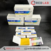 Giấy quỳ tím đo pH, chỉ thị màu pH 1 - 14 phòng thí nghiệm tép 80 tờ - 1 cái