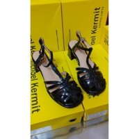 Giày rọ nữ cao gót vuông 6p da bóng chuẩn hàng hãng Michael Kermit