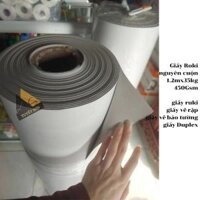 Giấy Roki nguyên cuộn 1.2mx35kg 450Gsm - giấy ruki giấy vẽ rập giấy vẽ báo tường giấy Duplex