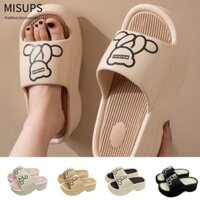 Giày Rỗng MISSIPS, Dép Nữ EVA Họa Tiết Gấu Hoạt Hình, Giày Trượt Thoải Mái Cao Gót Thời Trang Cho Ngoài Trời