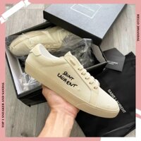 Giày Saint Laurent Nam Nữ Màu Kem Vải , Bản Cao Cấp Đủ Size