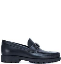 Giày Salvatore Ferragamo Nam Loafer With Gancini Ornament 'Black'
