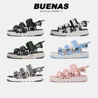 Giày sandal 6868 CARTOON nam nữ unisex đi học quai ngang Buenas Sport đế cao 4cm