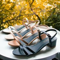 Giày sandal bản ngan dây mãnh cao 3cm size 32 đến size 43