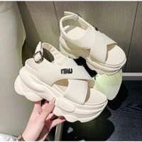 GIÀY SANDAL BÁNH MÌ CHÉO MIU 9P