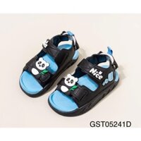 Giày Sandal Bé Trai Màu Đen Xanh GST05241D, Dép Quai Hậu Chống Trượt Thoáng Mát