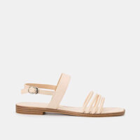 Giày Sandal Bệt Đế Giả Gỗ Màu Kem Juno SD01098