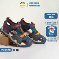 Giày sandal bít mũi bé trai 5-12 tuổi họa tiết siêu nhân, anh hùng người nhện siêu nhẹ chống trượt | ANNA SHOES - A19