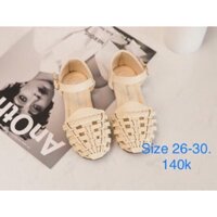 Giày sandal bít mũi cho bé gái