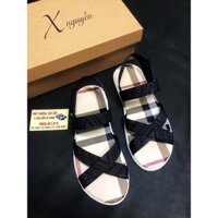 giày sandal BURBERRY chữ x xanh thời trang nam