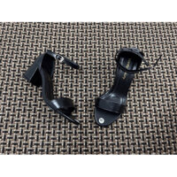 Giày sandal cao gót 5cm mũi tròn quai ngang bít gót công sở