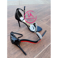 Giày Sandal, Cao Gót - Màu Đen Cao 8cm 9cm 10cm