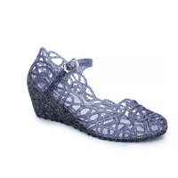 Giày Sandal Cao Gót Nhựa Đục Lỗ Thoáng Khí Thời Trang Xuân Hè Cho Nữ