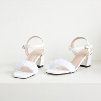 GIÀY SANDAL CAO GÓT QUAI NHÚN SANG TRỌNG CAO 5CM EB047 - EROSSKA