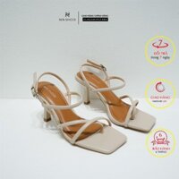 Giày sandal cao gót thời trang, dáng basic, dưới 7cm, gót nhọn, quai mảnh, full màu, SDN23