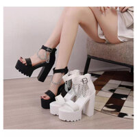 GIÀY SANDAL CG QUAI MẢNH PHỐI DÂY XÍCH
