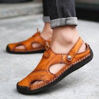 Giày sandal da nam sẵn có, giày đi bộ ngoài trời, giày đi biển, giày lội nước 38-48 XTKJ