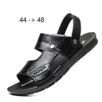 Giày Sandal Da Size Lớn Big SIze Dép Quai Hậu Màu Đen Nam Anto Giày Có Quai Hậu Ngoại Cỡ 44 45 46 47 48
