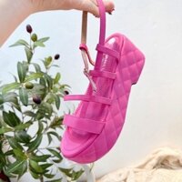 giày sandal đế bánh mì cao 5F kiểu Quai ngang,khoá càu nhiều màu lên chân cực xinh và phong cách