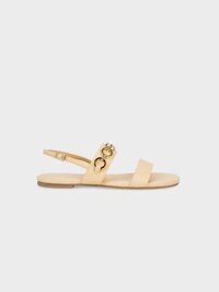 Giày Sandal đế bệt phối xích kim loại SK0059