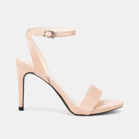 Giày Sandal Đế Đúp Gót Thanh Màu Hồng Juno SD09093