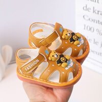 Giày Sandal Đế Mềm Baotou Bé Trai Bé Gái Gọi Giày 0-1-2 Tuổi 3 Hoạt Hình Chống Trơn Trượt Giày Chống Rơi 3.26 yn