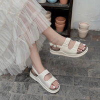 Giày Sandal Đế Xuồng 3cm Hai Quai Bèo Nhún K164