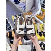 Giày Sandal Đế Xuồng 5cm Hai Quai Ngang Chữ MinMin K170
